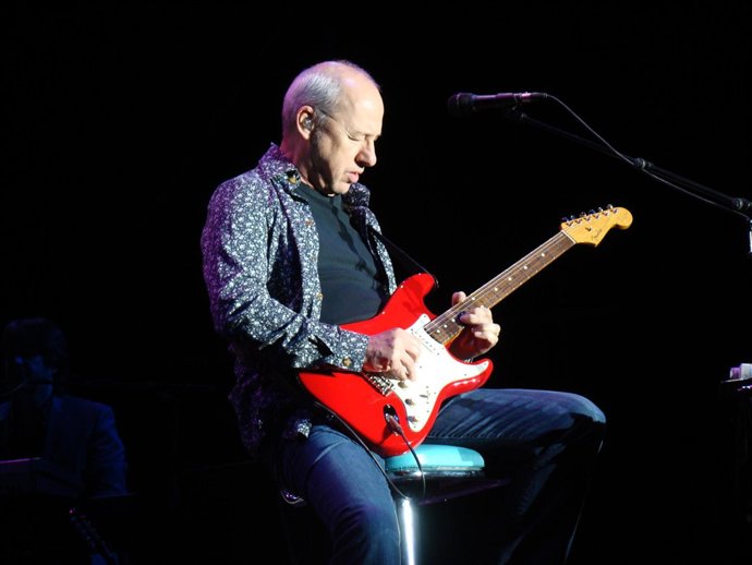 El artista, durante el concierto en Gredos