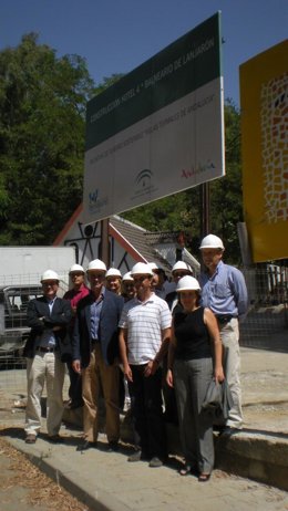 Colocación primera piedra hotel cuatro estrellas en Lanjarón