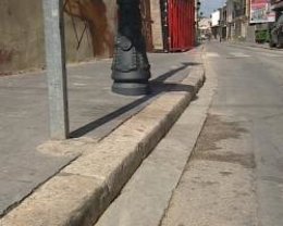 El lugar donde la víctima fue corneada por el toro