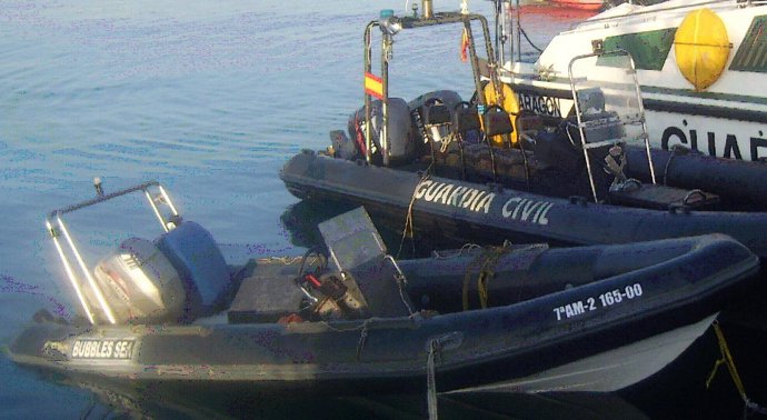 Embarcación decomisada en Granada