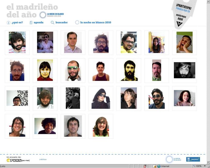Web para elegir al madrileño del año.