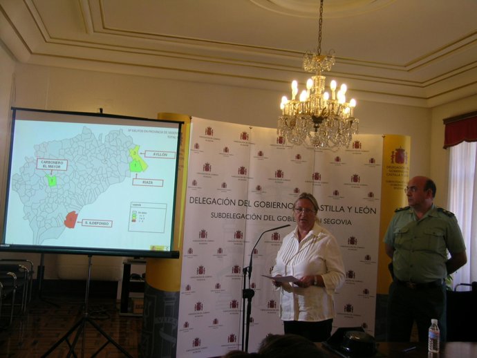 Teresa Rodrigo durante la rueda de prensa