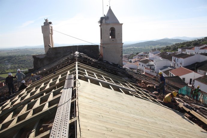 Obras en la iglesia
