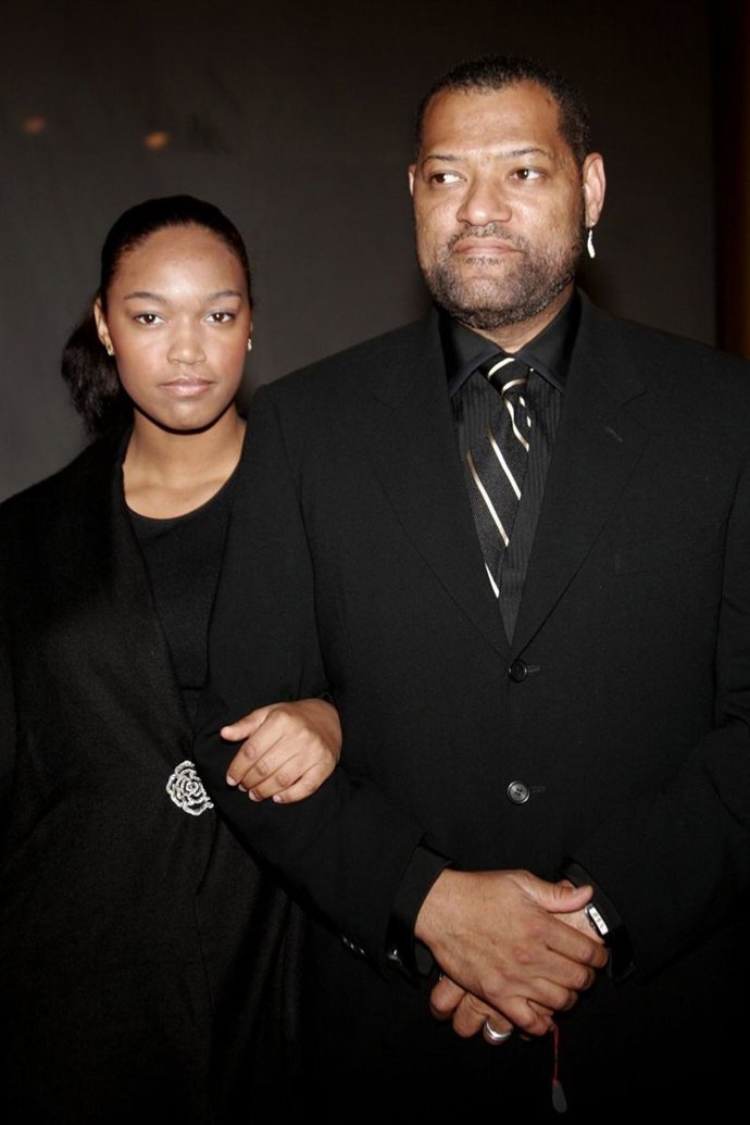 Laurences Fishburne con su hija Montana Fishburne