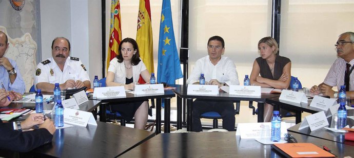 El conseller Serafín Castellano en el acto de hoy