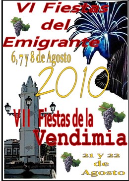 Cartel de las VI Fiestas del Emigrante