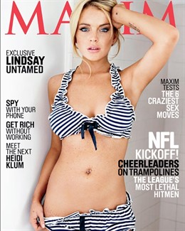 Lindsay Lohan para la portada de Maxim de septiembre
