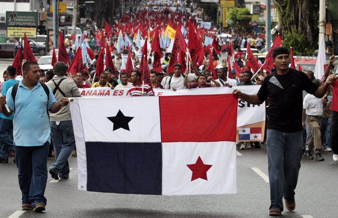 Manifestación antigubernamental en Panama