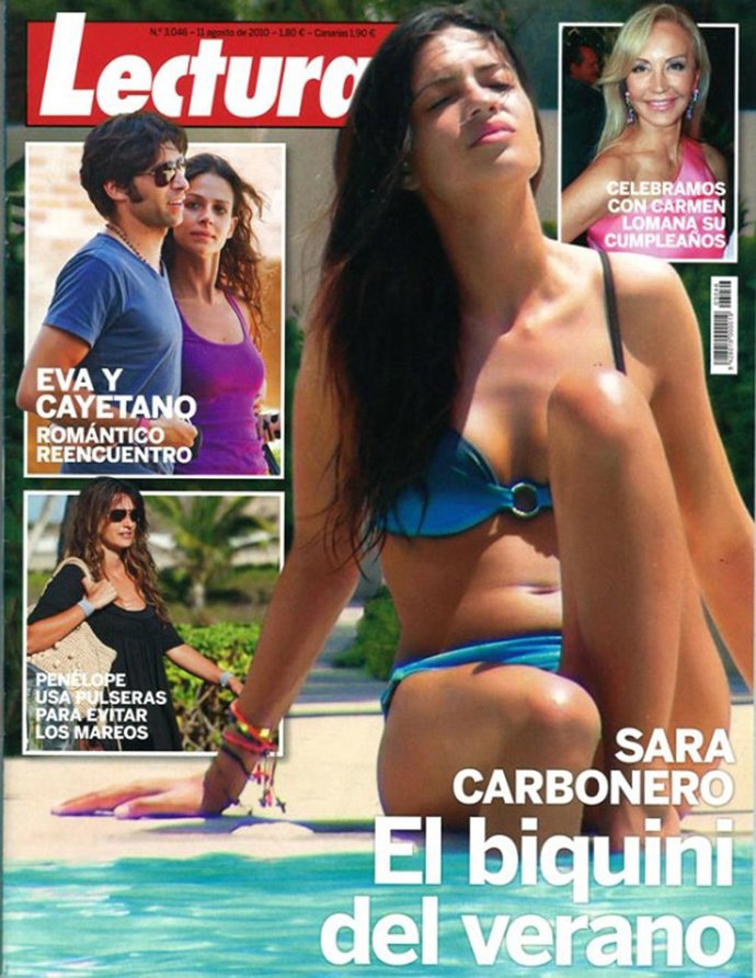 Sara Carbonero en la portada de la revista 'Lecturas'