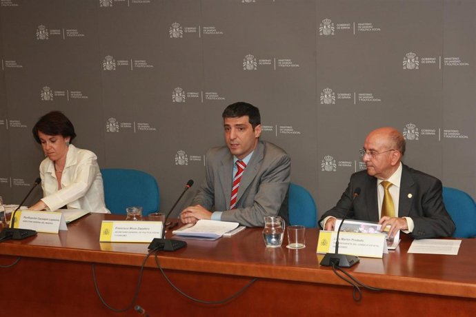 Purificación Causapié, Francisco Moza y Luis Martín Pindado