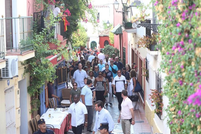 Visita de Michelle y Sasha Obama a Marbella