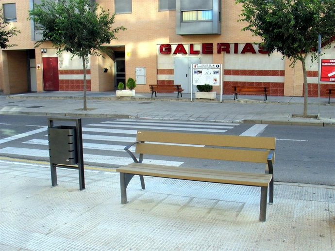 Banco nuevo en Alagon