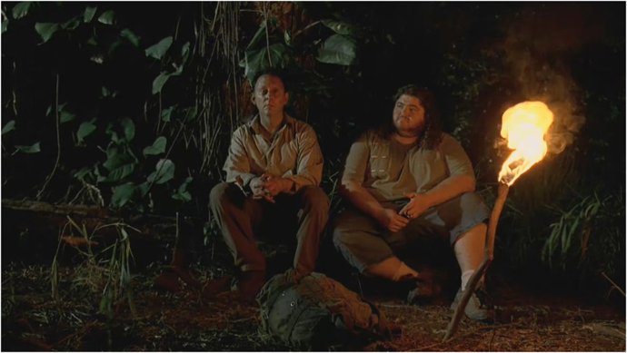 Hurley y Ben en el final de Perdidos