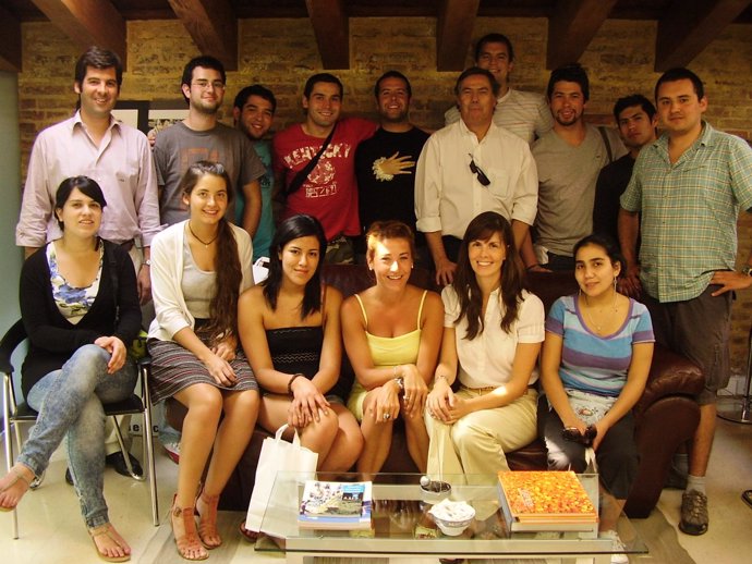 Grupo de estudiantes chilenos