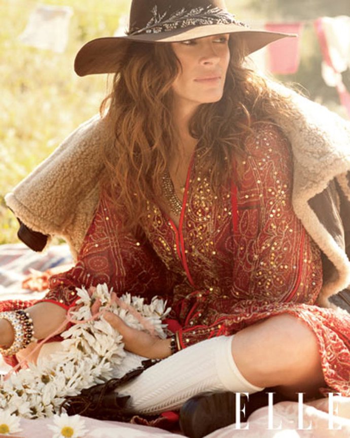 La actriz Julia Roberts en la revista 'Elle'