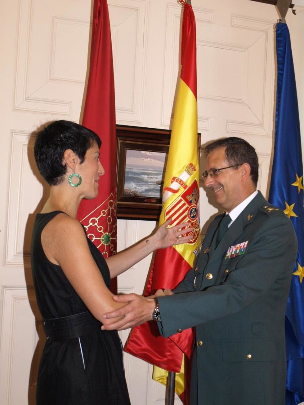 Elma Sáiz con Benito Salcedo.
