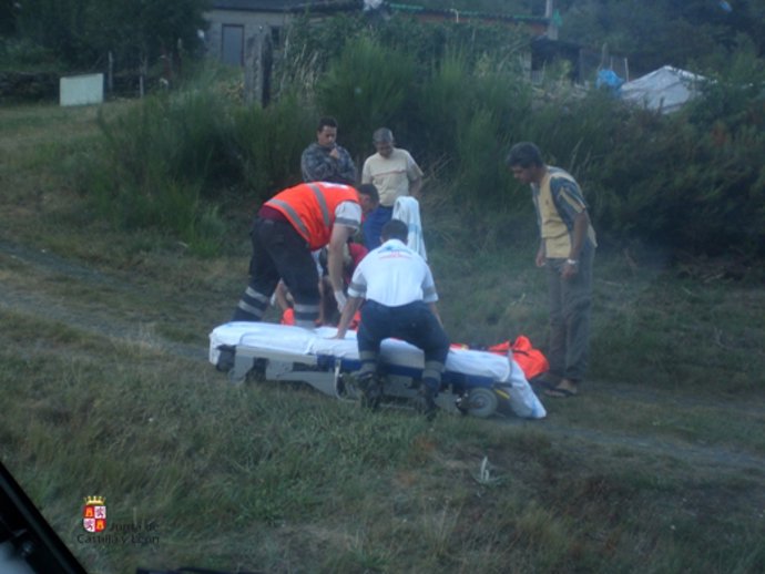 Rescata de una mujer en el pico Miravalles, en León