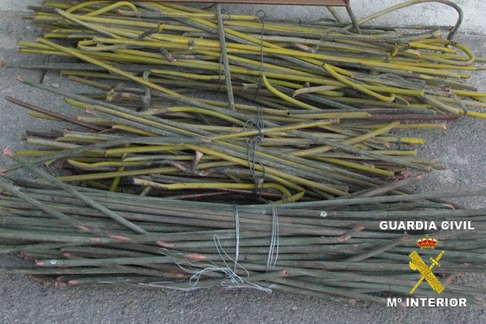 Material de cobre intervenido