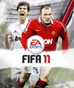 Kaká y  Wayne Rooney en la portada de Fifa 11