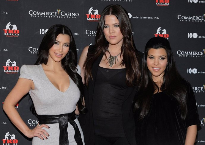 Las hermanas Kim, Khloe y Kourtney Kardashian 