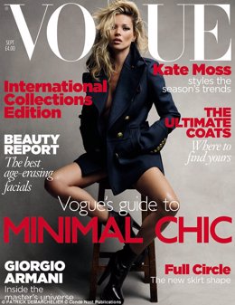 Kate Moss vuelve a ser portada de 'Vogue'