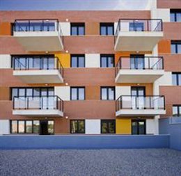Un bloque de viviendas