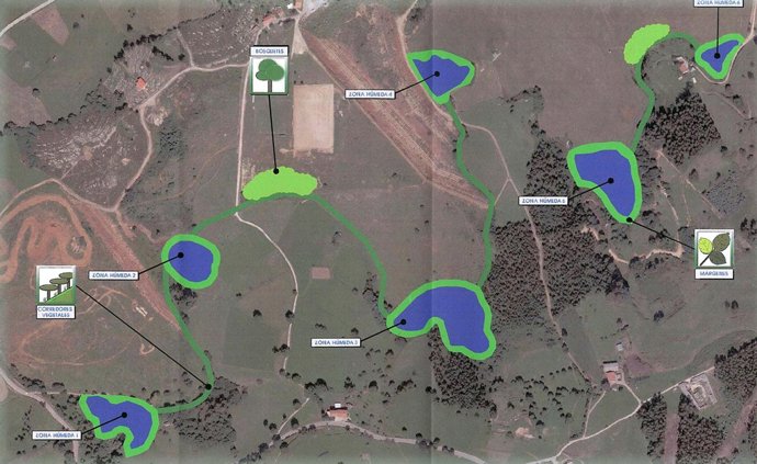 Zona sobre la que actuará el Ayuntamiento de Cartes