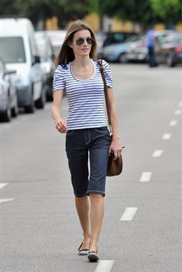 La princesa de Asturias, Letizia Ortiz, llegando al Real Club Naútico de Palma d