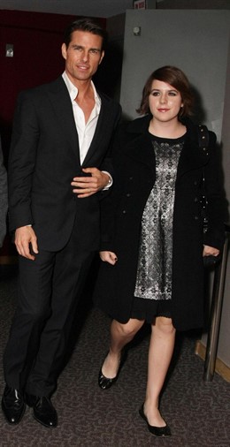 El actor Tom Cruise y su hija adoptiva, Isabella 
