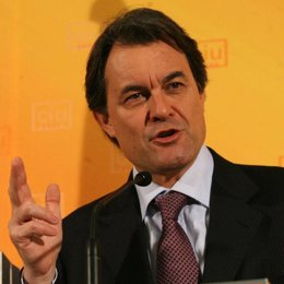 Presidente de CiU, Artur Mas, en un almuerzo