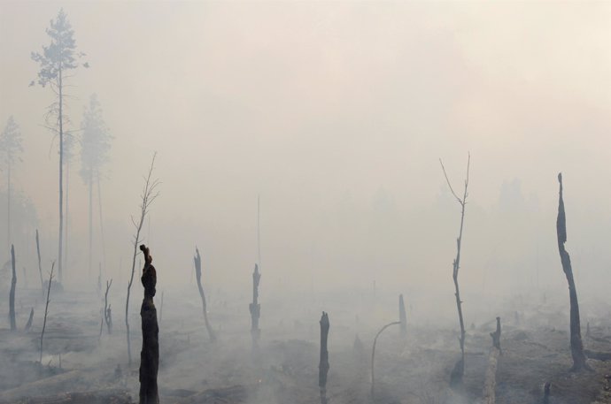 Incendio en Rusia