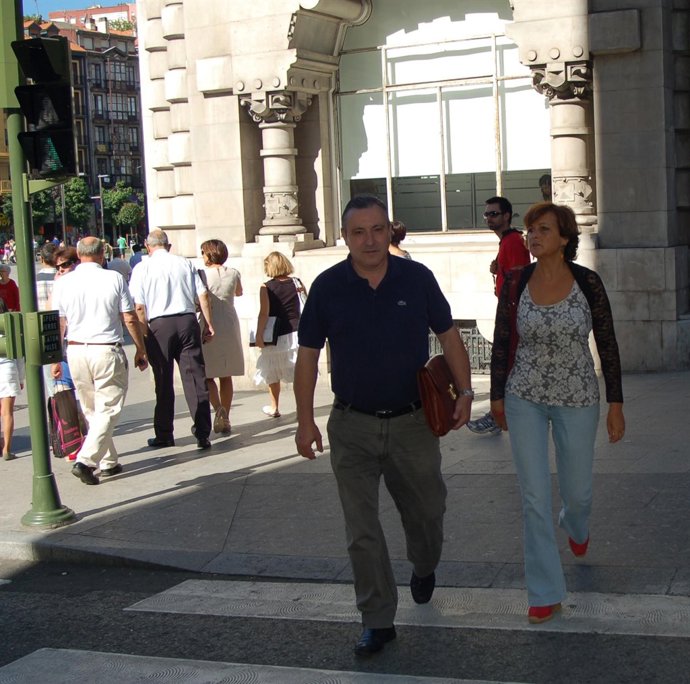 Peatones en Santander