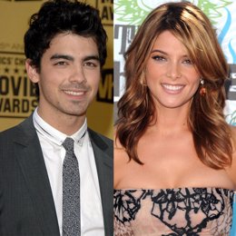 Montaje del cantante Joe Jonas y la actriz Ashley Greene