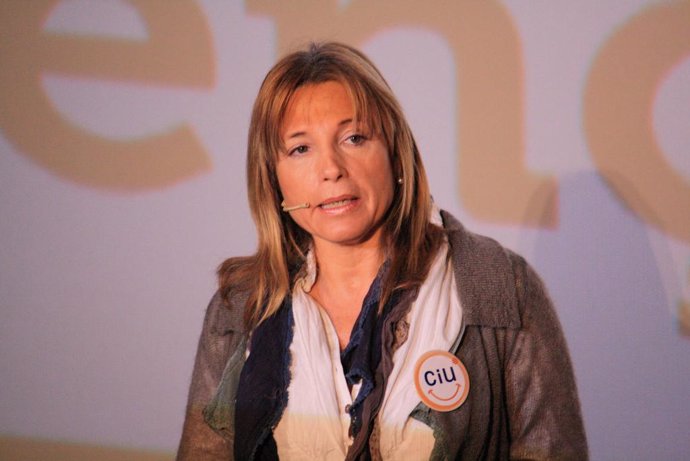 La portavoz de UDC, Joana Ortega (CiU).
