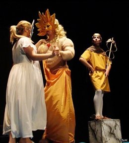 El grupo In Albis Teatro en una de sus representaciones