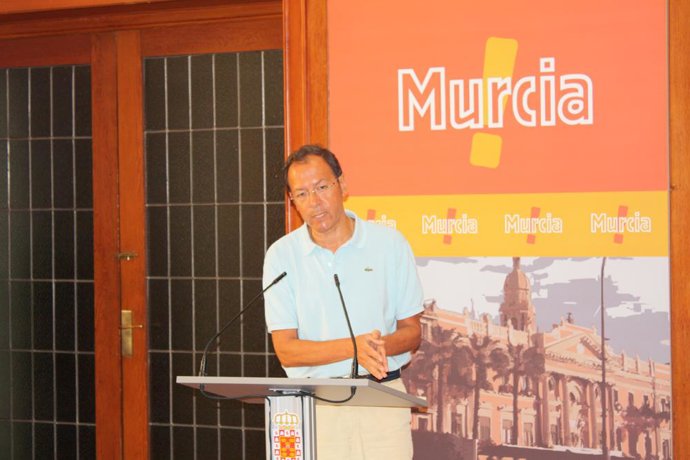 Alcalde Murcia en rueda de prensa