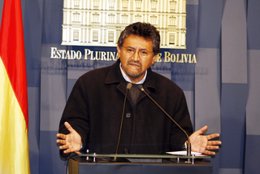 El portavoz de la Presidencia de Bolivia, Ivan Canelas.