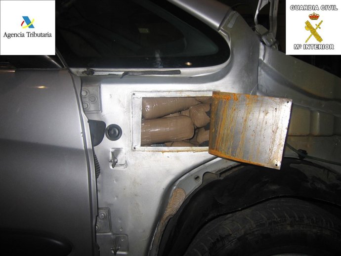 Imagen del lugar donde se encontraba la droga