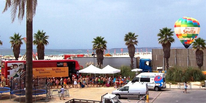 Stand turístico de la Diputación de Sevilla