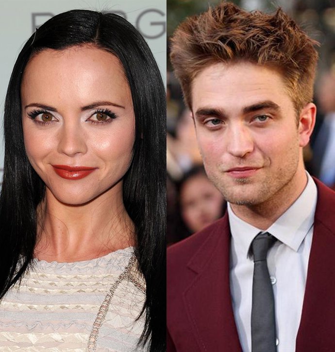 Montaje de Christina Ricci y Robert Pattinson