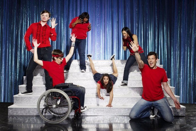 El elenco de la serie Glee