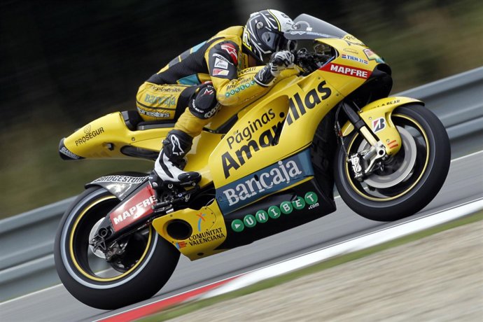 Héctor Barberà rueda en la sesión de entrenamientos libres del Gran Premio de la
