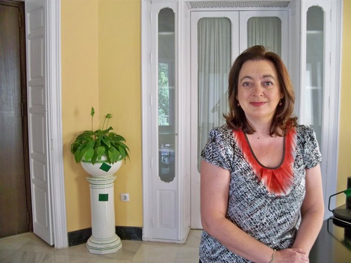 Mar Moreno, consejera de Presidencia, durante la entrevista