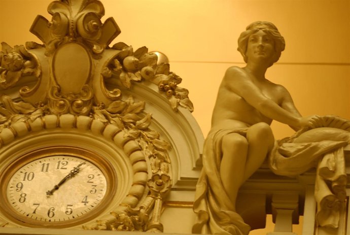 Detalle del interior de la Junta General del Principado