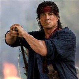 Escena de la película Rambo IV
