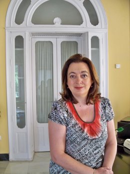 Mar Moreno, consejera de Presidencia, durante la entrevista