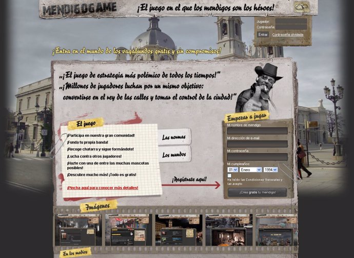 Imagen del videojuego 'Mendigogame'.