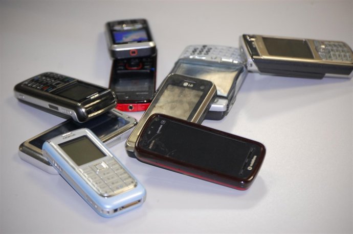 Diferentes modelos de teléfonos móviles.