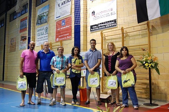Algunos de los premiados del deporte torrejoncillano