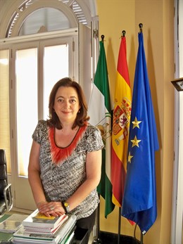 Mar Moreno, consejera de la Presidencia, durante la entrevista